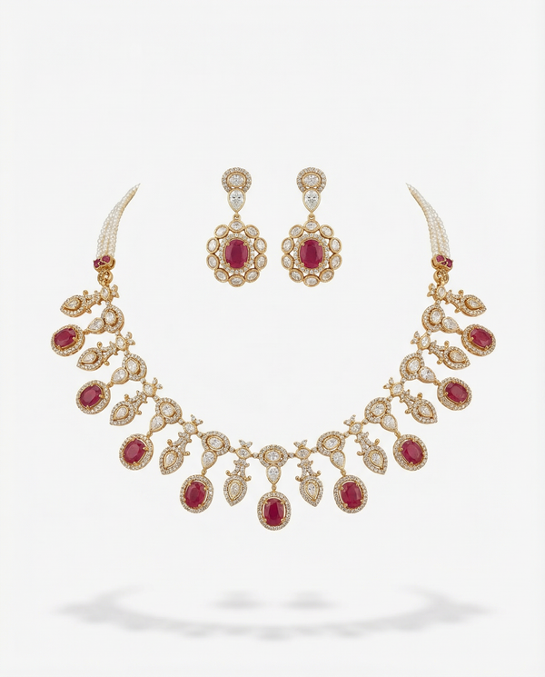 Solara Moissanite Necklace Set