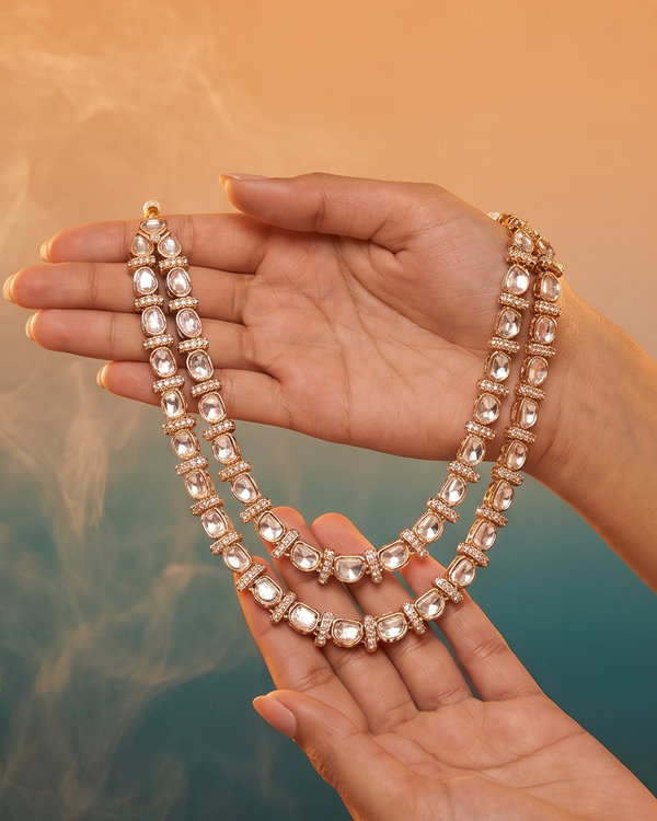 Shaaravi Moissanite Necklace Set