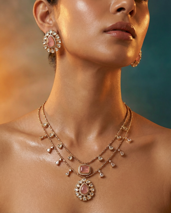 Lunara Moissanite Necklace Set