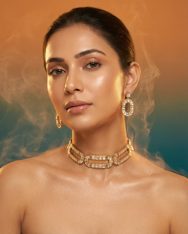 Sylara Moissanite Necklace Set