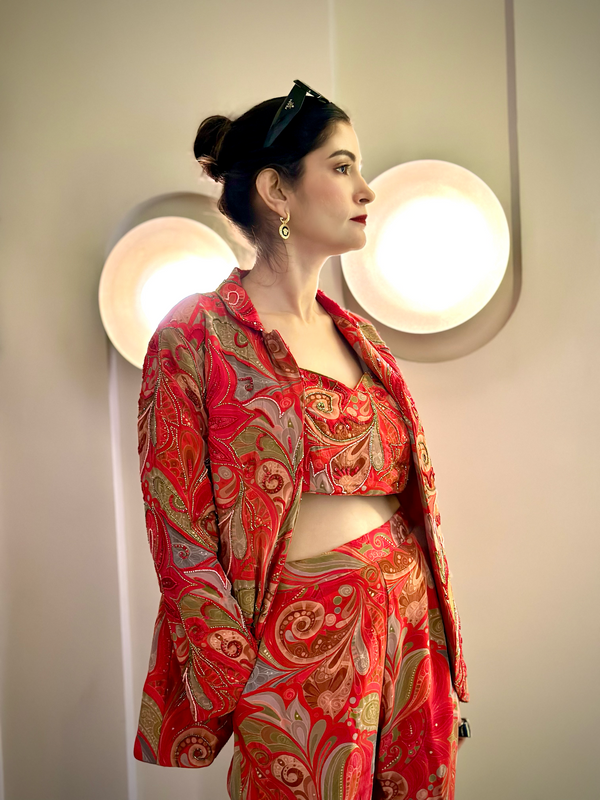 Rouge Radiance Pant Set
